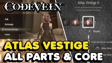 vein atlas vestige parts.